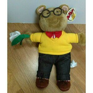 Vintage Arthur with Flower & Clothes Plush Marc Brown 15" Stuffed Animal Plush